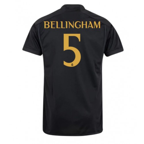 Pánský Fotbalový dres Real Madrid Jude Bellingham #5 2023-24 Třetí Krátký Rukáv